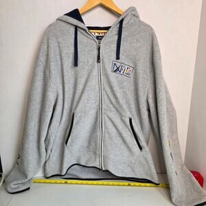 Nautica, 1983 Embroidered sleeve Full Zip hoodie, Mens XL